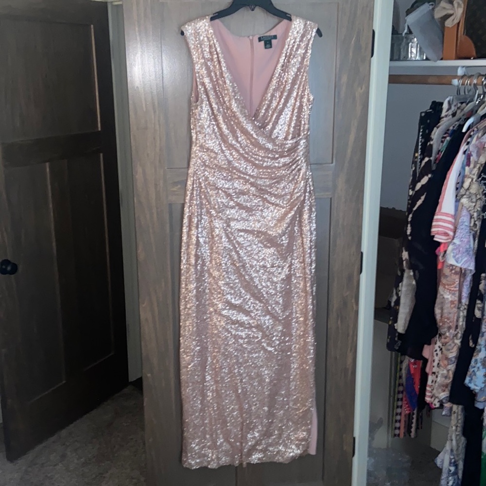 LAUREN Ralph Lauren Evening Sequin Dress